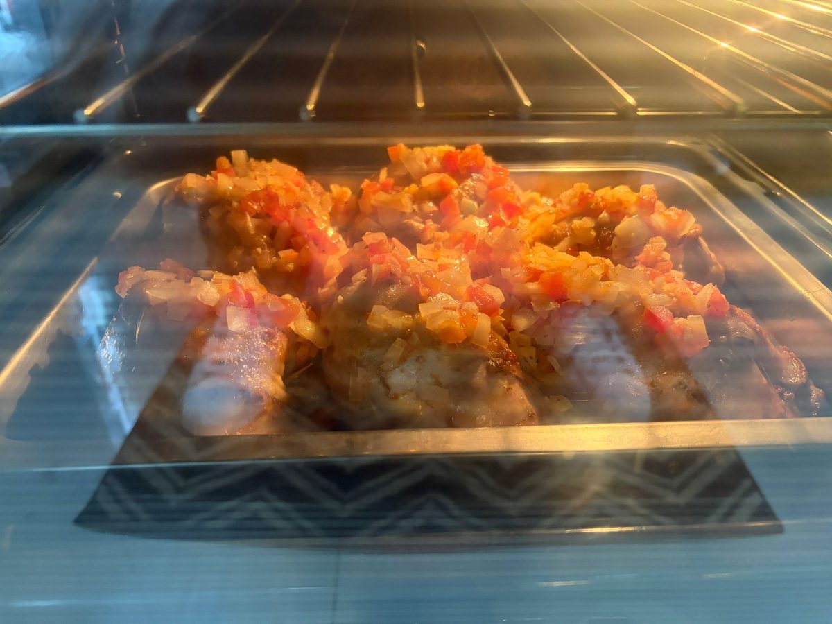 Behind the scenes: baking in the kitchen